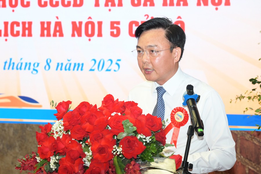 Tổng Giám đốc VNR Hoàng Gia Khánh phát biểu tại sự kiện.