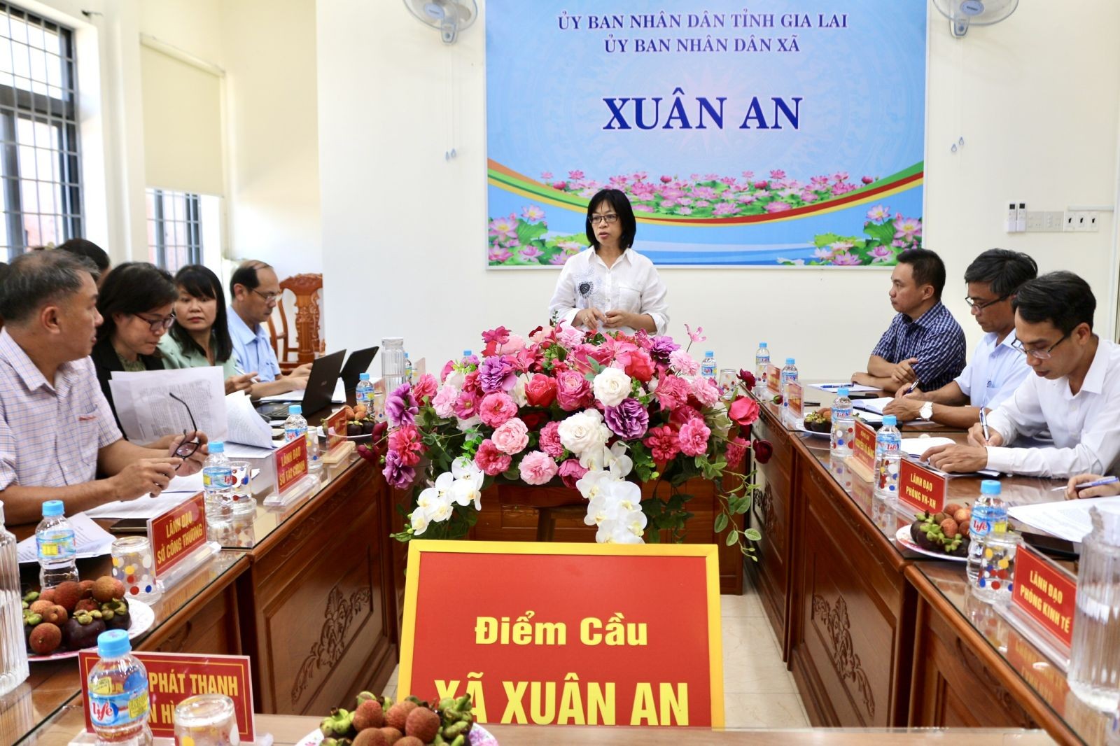 Phó Chủ tịch UBND tỉnh Gia Lai Nguyễn Thị Thanh Lịch chủ trì buổi làm việc