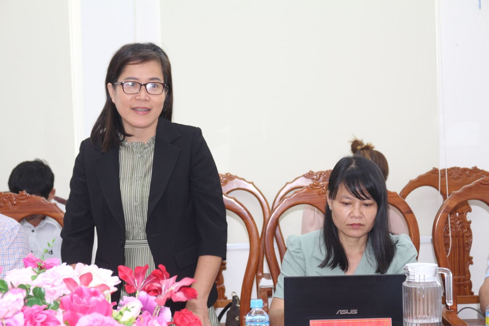 Phó Giám đốc Sở Văn hóa, Thể thao và Du lịch Gia Lai Nguyễn Thị Kim Chung nêu ý kiến