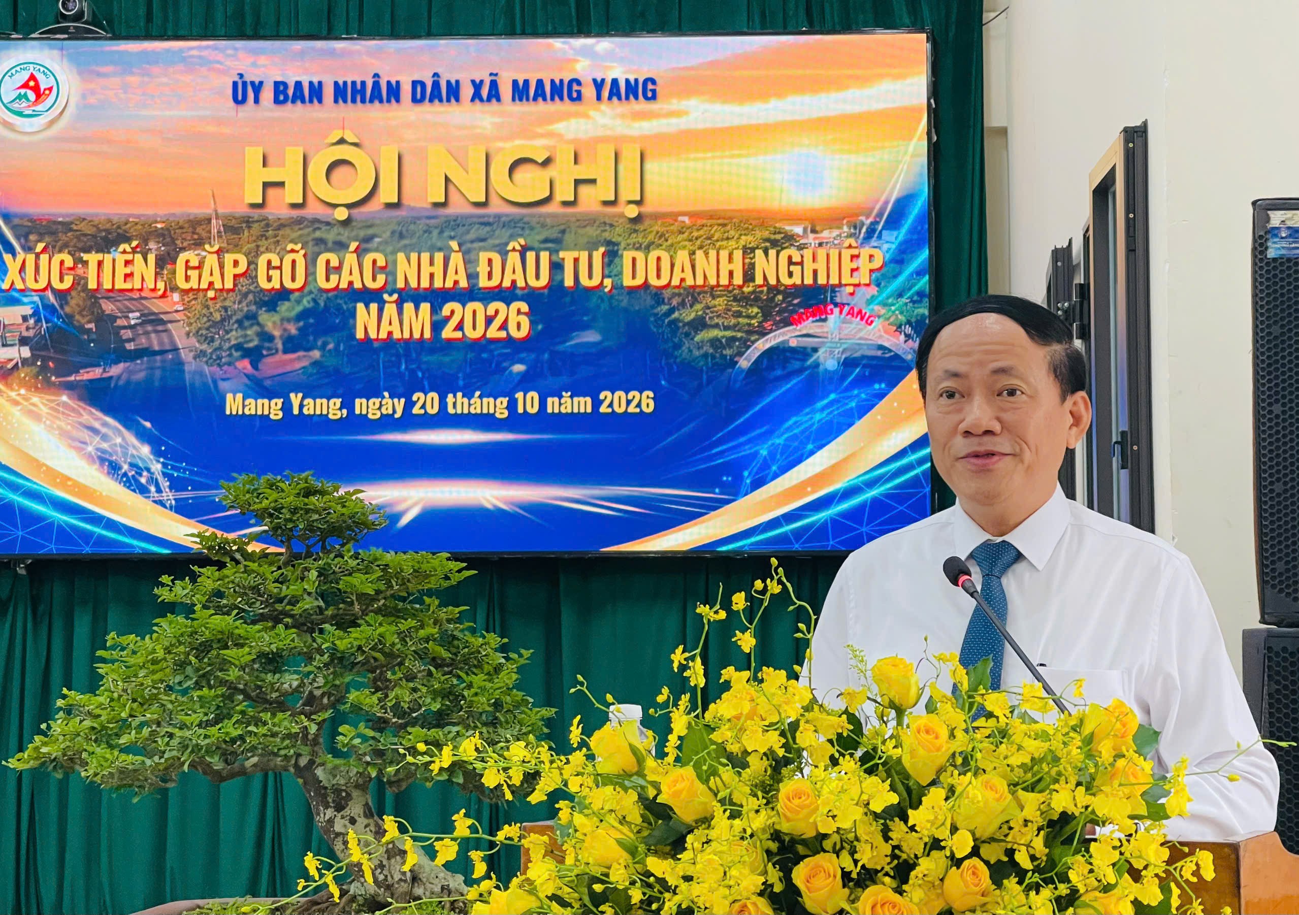 Chủ tịch UBND tỉnh Gia Lai Phạm Anh Tuấn phát biểu chỉ đạo hội nghị.