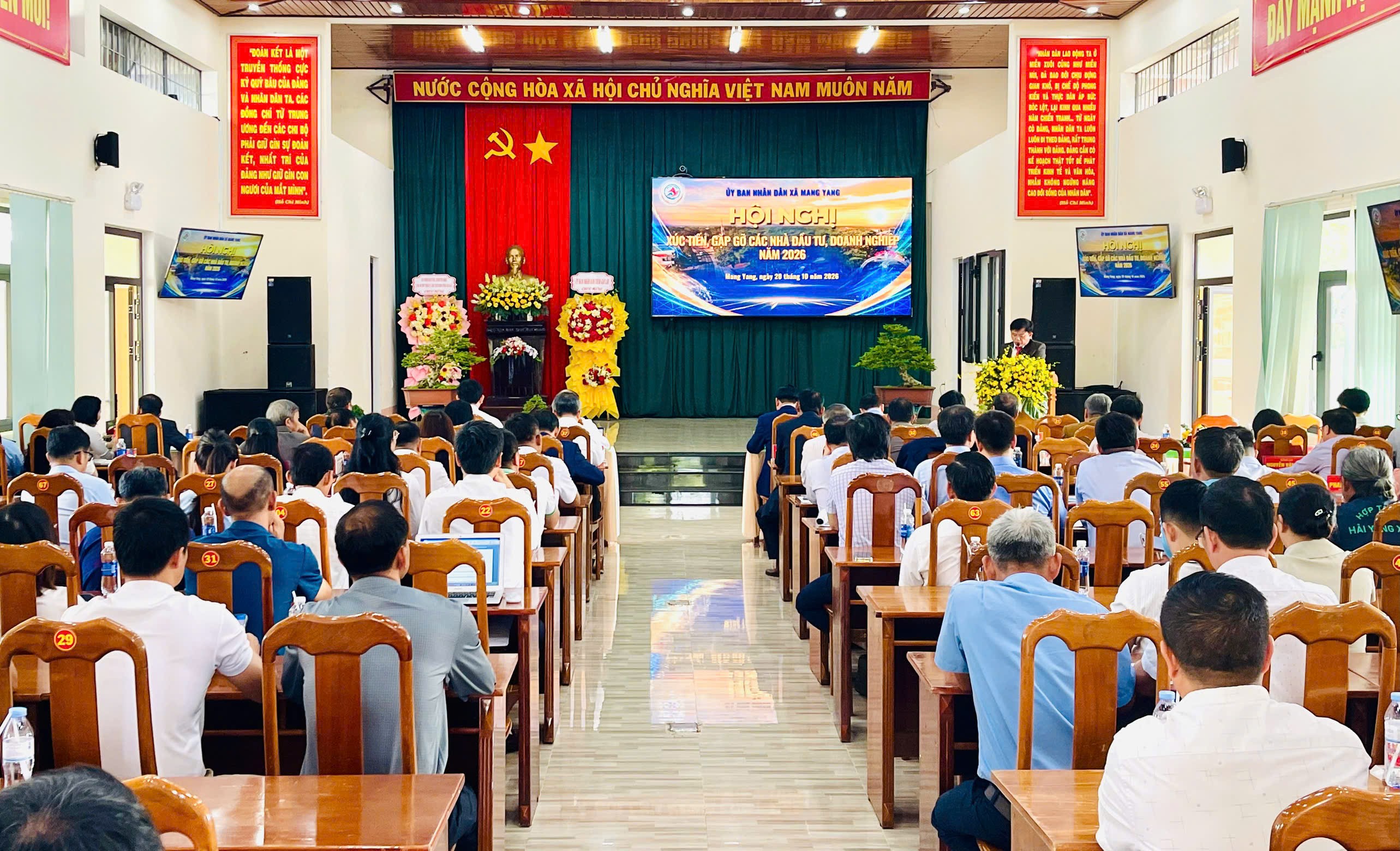 Mang Yang là xã đầu tiên trong tỉnh Gia Lai tổ chức hội nghị xúc tiến đầu tư.