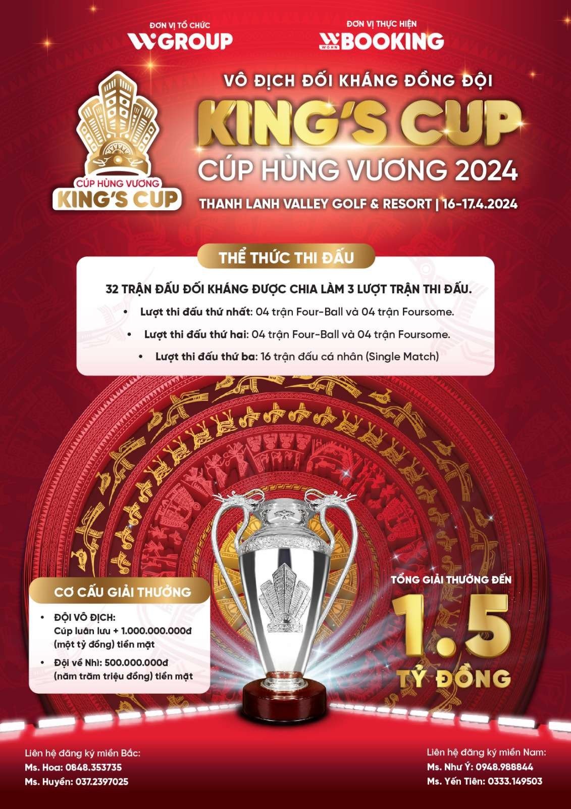 Giải golf Vô địch đối kháng đồng đội cúp Hùng Vương 2024 -  - King’s Cup 2024