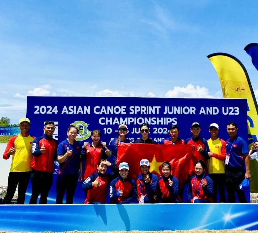 Canoe Việt Nam thắng lớn tại Giải vô địch trẻ và U23 vô địch châu Á