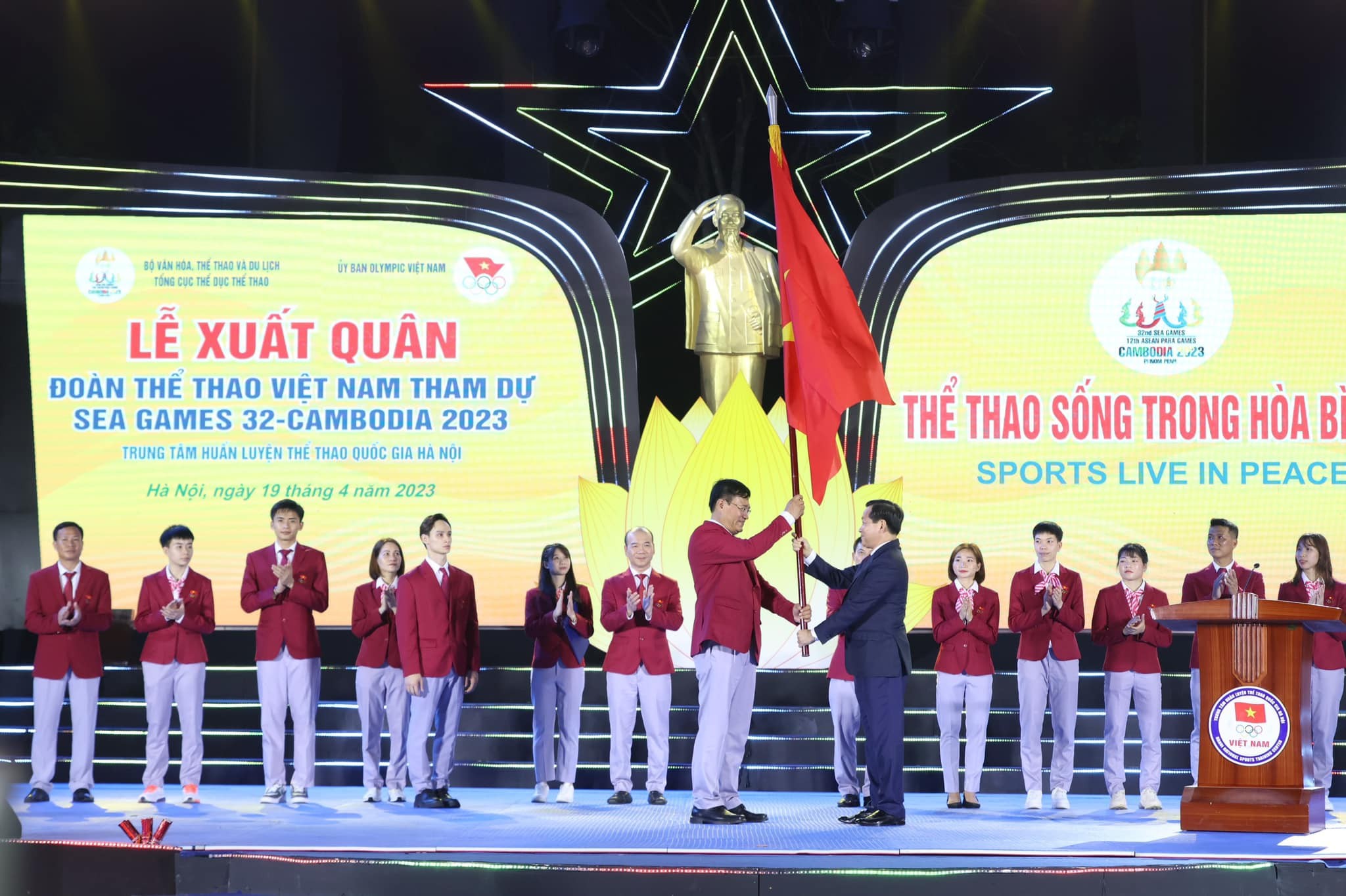 Lễ xuất quân của Đoàn thể thao Việt Nam - Nâng cao vị thế thể thao Việt Nam, lan tỏa giá trị văn hóa đất nước.