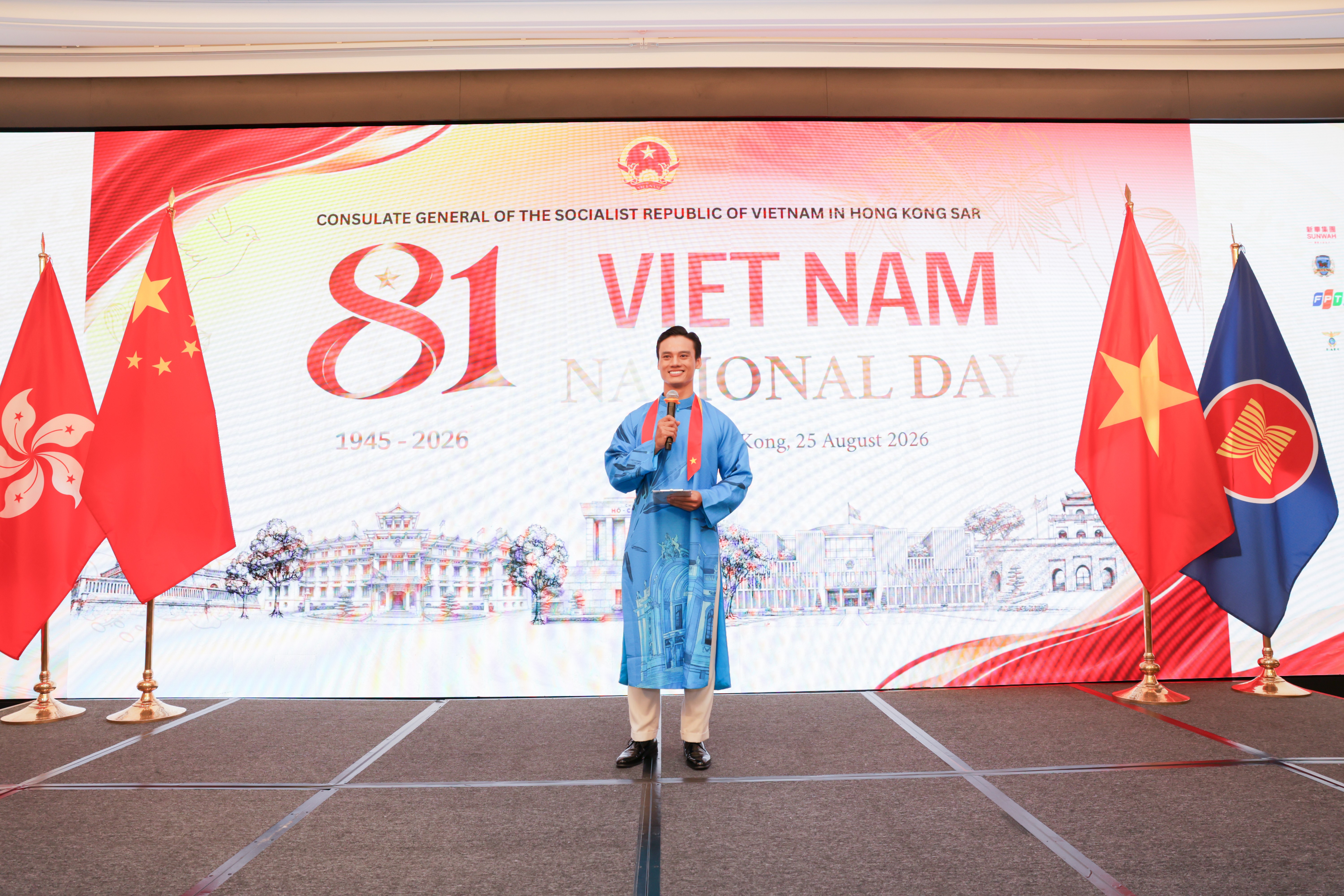 Nam vương Minh Khắc vinh dự dẫn dắt lễ kỷ niệm 81 năm Quốc khánh Việt Nam tại Hồng Kông