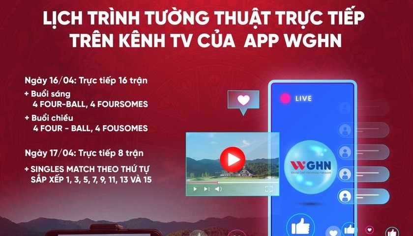 Giải Vô địch đối kháng đồng đội cúp Hùng Vương - King’s Cup 2024 được tường thuật trực tiếp trên kênh TV của app WGHN