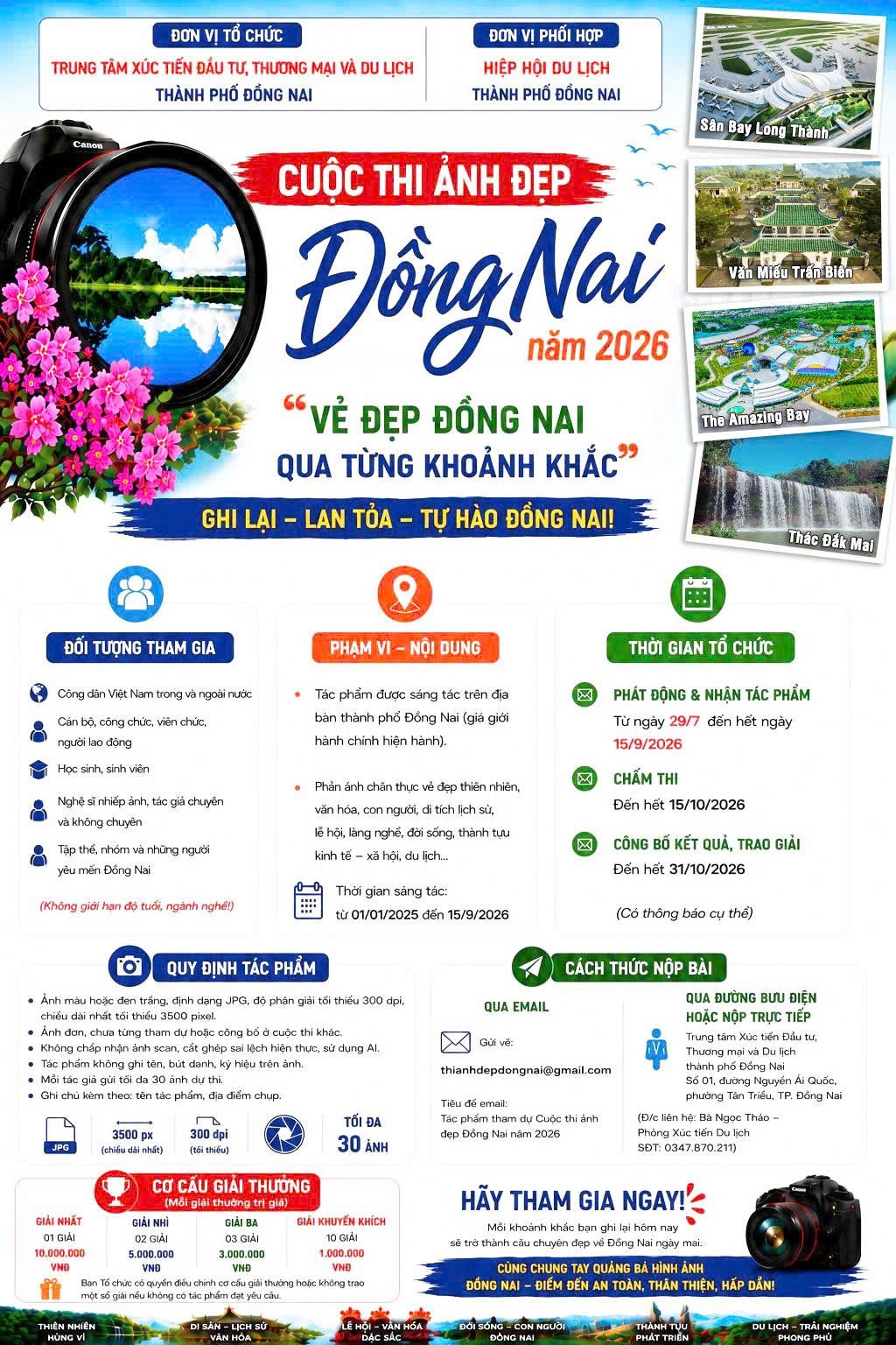 Đồng Nai phát động Cuộc thi ảnh đẹp năm 2026 