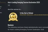 Tà Xùa chính thức được vinh danh “Điểm đến mới nổi hàng đầu châu Á” 2026