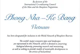 Phong Nha – Kẻ Bàng được UNESCO vinh danh là Khu Dự trữ sinh quyển thế giới