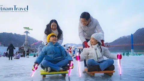 Đến Hwancheon tận hưởng không gian băng tuyết bất tận
