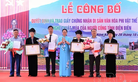 Điện Biên có thêm Di sản văn hóa phi vật thể quốc gia từ nghệ thuật múa của người Cống