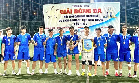 Giải bóng đá khách sạn Nha Trang 2026: TUI BLUE lên ngôi vô địch, lan tỏa tinh thần gắn kết ngành du lịch