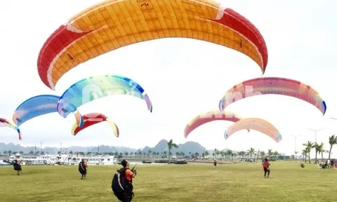 Xác minh việc bay dù có động cơ trái phép tại Quảng Ninh