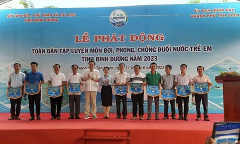 Bình Dương phát động toàn dân tập luyện môn bơi, phòng, chống đuối nước trẻ em năm 2023
