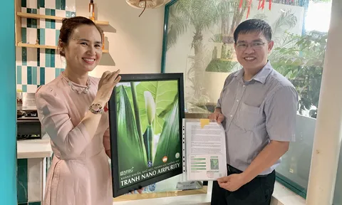 Tranh ứng dụng công nghệ nano thanh lọc không khí