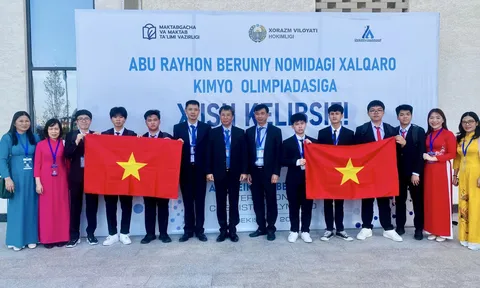 Việt Nam xếp vị thứ nhất toàn đoàn tại Olympic Hóa học Quốc tế Abu Reikhan Beruniy