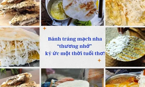 Bánh tráng mạch nha “thương nhớ” ký ức một thời tuổi thơ!