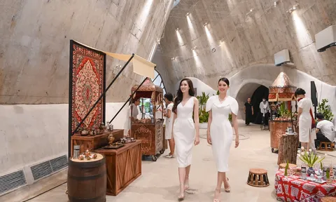 Dàn hoa hậu, á hậu check-in Bảo tàng Thế giới Cà phê