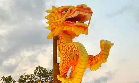 Đà Nẵng sáng tạo với ý tưởng tận dụng linh vật rồng để trang trí công viên