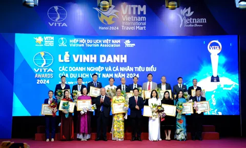 Lễ vinh danh các doanh nghiệp và cá nhân tiêu biểu của du lịch Việt Nam năm 2024