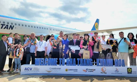 Khánh Hòa đón chuyến bay thương mại đầu tiên từ thành phố Tashkent (Uzbekistan)