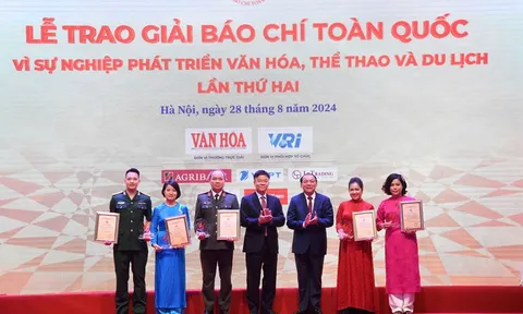 Lễ trao Giải Báo chí toàn quốc “Vì sự nghiệp phát triển Văn hóa, Thể thao và Du lịch” lần thứ Hai