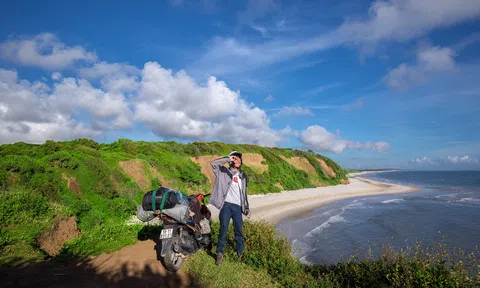 Yên bình nơi bãi biển hoang sơ tại Quảng Trị