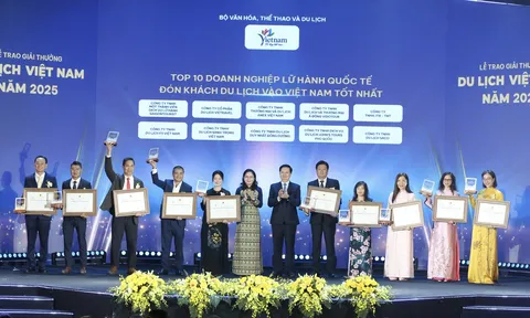 Giải thưởng Du lịch Việt Nam 2025: 113 đơn vị, doanh nghiệp được vinh danh