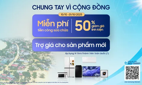 Samsung triển khai chương trình “Gửi trọn sẻ chia”, hỗ trợ tái thiết cuộc sống sau mưa lũ