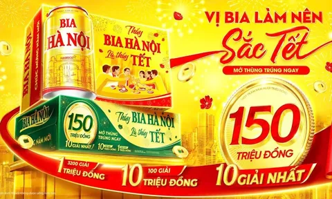 Mở triệu lộc vàng đón Tết sung túc cùng Bia Hà Nội