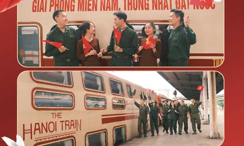 Người dân, du khách nô nức “chạm vào ký ức” với chuyến Tàu Hà Nội 5 Cửa Ô đặc biệt nhân dịp 30/4-1/5