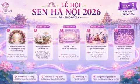 Lễ hội Sen Hà Nội 2026: Đánh thức thương hiệu du lịch văn hóa Thủ đô từ hương sắc sen Tây Hồ