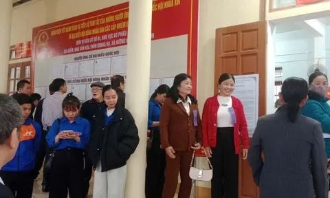 Hà Tĩnh: Rộn ràng không khí bầu cử tại xã Hương Khê
