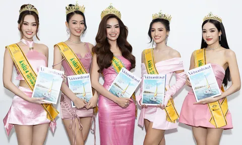 Hoa hậu Lê Hoàng Phương cùng 4 Á hậu chia sẻ tâm tư muốn phát triển du lịch quê nhà