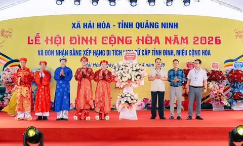 Quảng Ninh: xã Hải Hòa đón nhận Bằng xếp hạng Di tích lịch đình làng