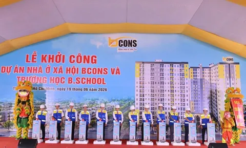 Tập đoàn Bcons khởi công dự án nhà ở xã hội hơn 800 căn ở phường Tân Uyên