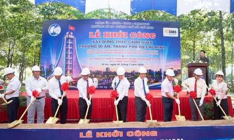 Phường Dĩ An khởi công xây dựng Tháp cảnh quan Dĩ An