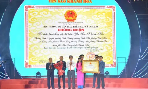 Khánh Hòa tổ chức Lễ vinh danh di sản văn hóa phi vật thể quốc gia