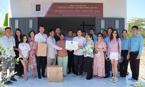 The Anam Mũi Né tặng 3 ngôi nhà tình thương cho những gia đình có hoàn cảnh khó khăn