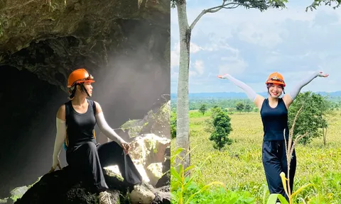 Trekking hang động núi lửa dài nhất Đông Nam Á: Thả mình xuống miệng hang sâu hơn 30 mét
