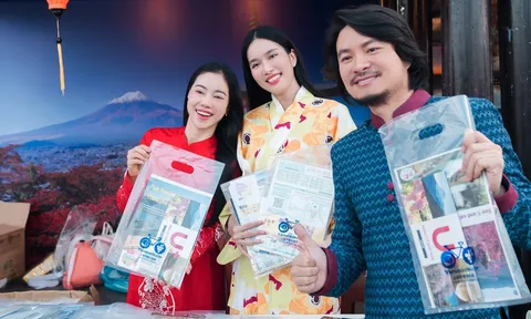 Vợ chồng CEO Phạm Kim Dung cùng Hoa hậu Thanh Thủy quảng bá du lịch Hội An