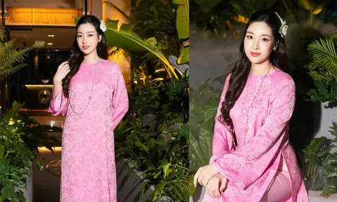 Ngắm phong cách áo dài truyền thống tinh tế, sang trọng của “nàng dâu hào môn" Đỗ Mỹ Linh 