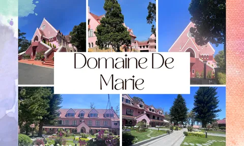 Dạo bước trong khuôn viên thơ mộng của nhà thờ Domaine De Marie