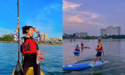 “Chèo SUP” ngắm hoàng hôn sông Sài Gòn: Tận hưởng một không gian khác giữa nơi phố thị