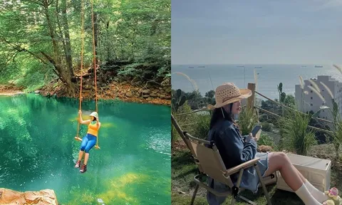 Chu du gần TP.HCM dịp lễ 30/4 vẫn tắm biển, cắm trại “chill out” thỏa thích
