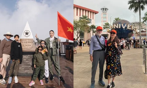Sao Việt du hí: Gia đình Bình Minh, Hà Kiều Anh check-in Sa Pa; vợ chồng NSND Kim Xuân vi vu đảo quốc Sư Tử