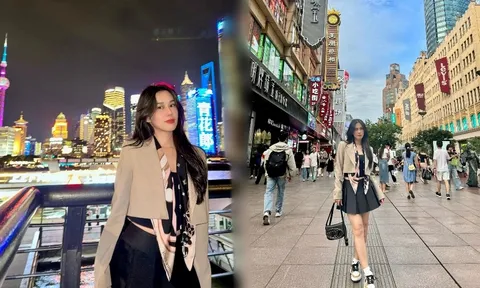Diễn viên Ngọc Thảo nổi bật với phong cách thời trang du lịch đơn giản nhưng "cực chất"