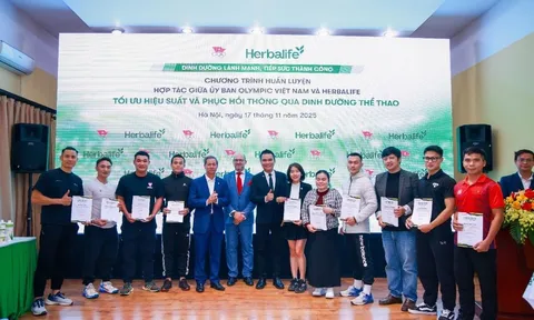 Ủy ban Olympic Việt Nam phối hợp cùng Herbalife Việt Nam bồi dưỡng kiến thức dinh dưỡng thể thao cho HLV và VĐV