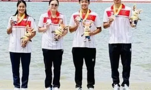 Nguyễn Huy Hoàng (Quảng Trị) cùng đồng đội mang về thêm 1 HCB ở Đại hội thể thao bãi biển châu Á 2026