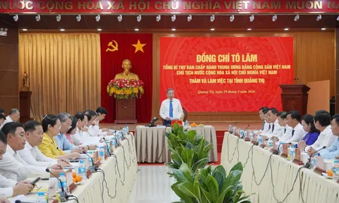 Tổng Bí thư, Chủ tịch nước Tô Lâm: Tái định vị không gian phát triển Quảng Trị với chiến lược “vươn Đông, tỏa Tây"